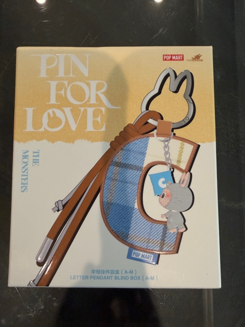 POP MART Pin For Love Labubu Letter Pendant Keychain - Blind Box